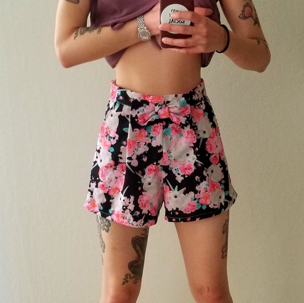Iron Fist High Waisted shorts Buns n Roses